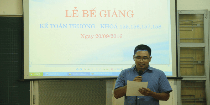 lễ bế giảng kế toán trưởng